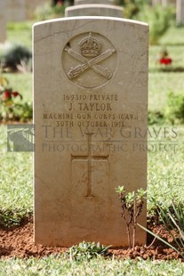 BEIRUT WAR CEMETERY - TAYLOR, JOHN